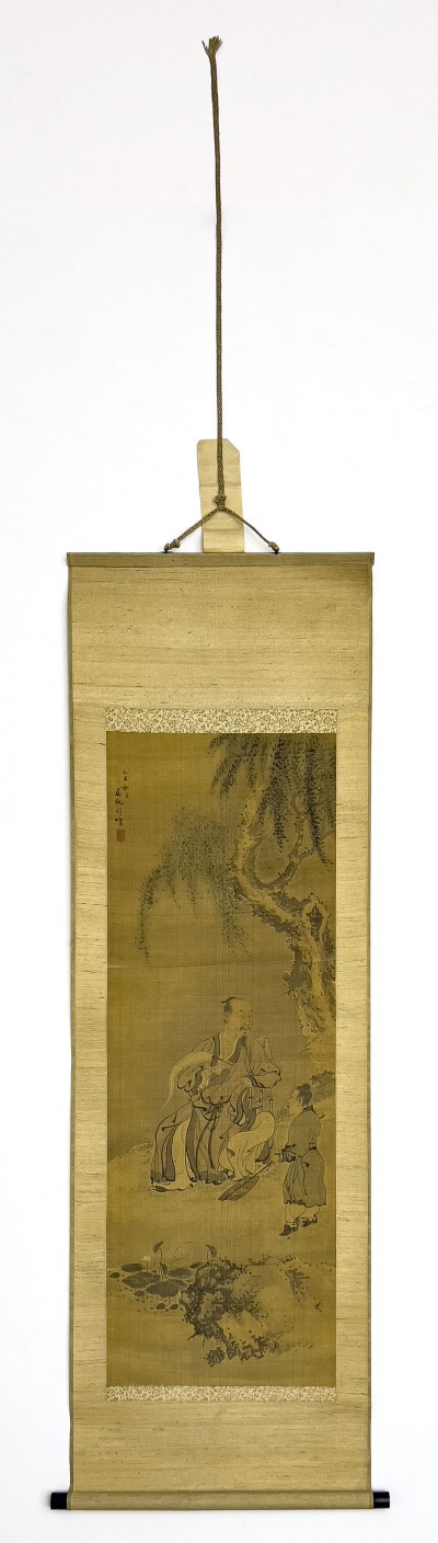 Chinese - Hanging Scroll, Figures Beneath a Tree