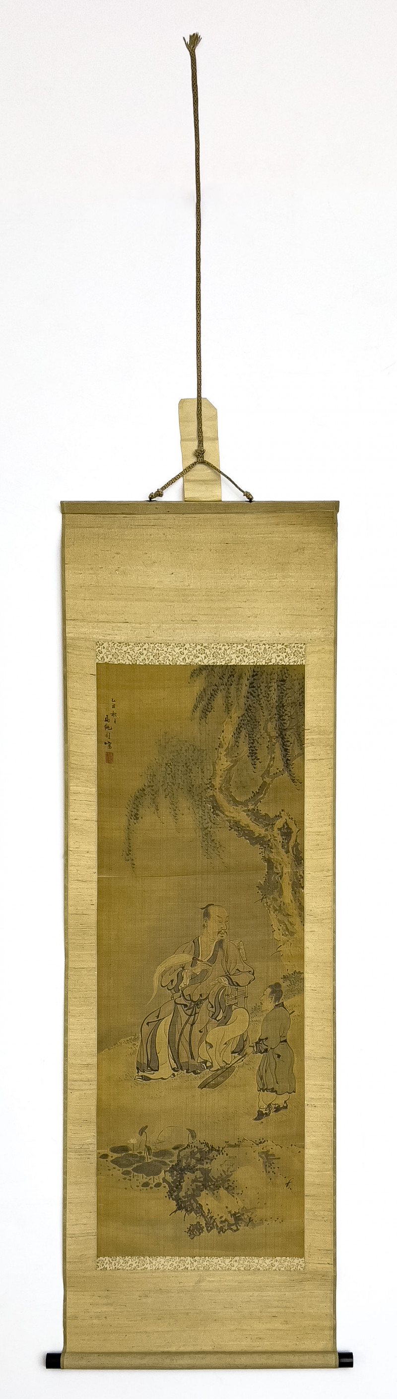 Chinese - Hanging Scroll, Figures Beneath a Tree