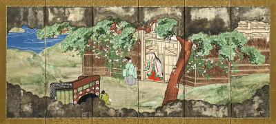 Image for Lot Japanese - Six Panel Table Screen