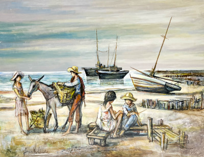 Jacques Lalande - Untitled (Beach Scene)