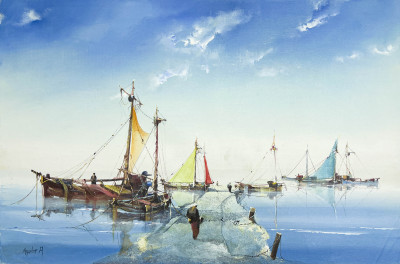 Image for Lot Jorge Aguilar-Agon - Colorful Sails