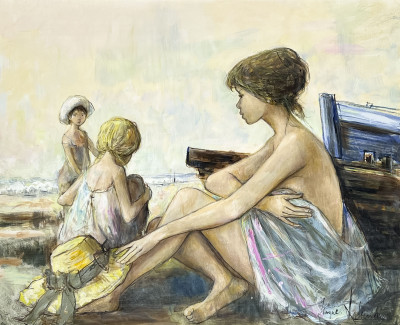 Image for Lot Jacques Lalande - Untitled (Beach Scene)