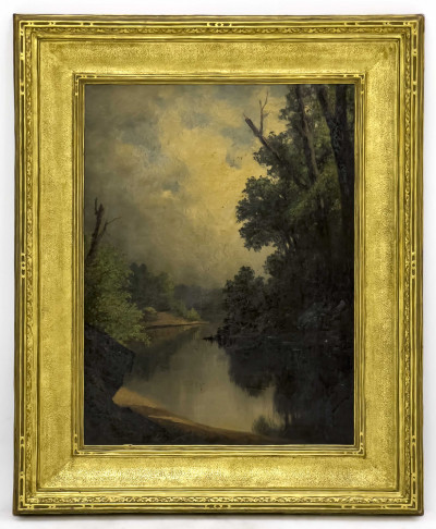 Frederick Stone Batcheller - Untitled (River scene)