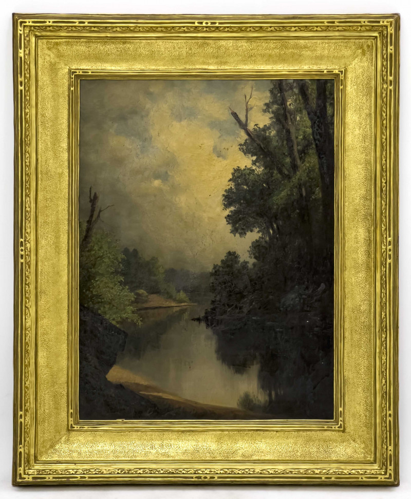 Frederick Stone Batcheller - Untitled (River scene)
