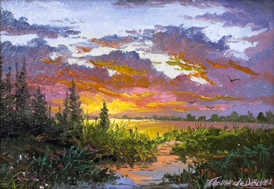 Image for Lot Thomas A. DeDecker  - Lakeside Sunset