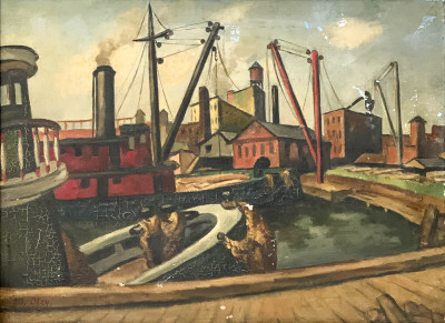 Image for Lot Moses Oley - Untitled (Harbor)