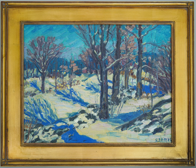 Allen Gilbert Cram - Untitled (Winter Landscape)