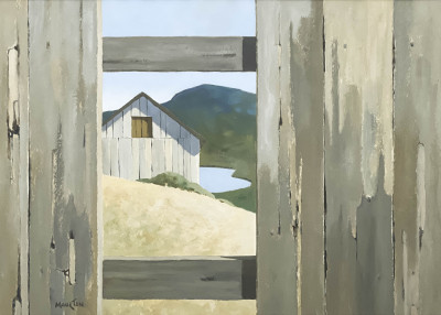 Image for Lot Unknown Artist - Untitled (Landscape with Barn)