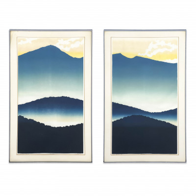Image for Lot Sabra Johnson Field - Blue Mountain I and II (2 Works)