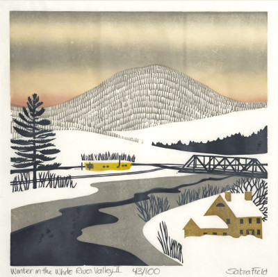 Sabra Johnson Field - Winter in White River Valley I, II, III (3 Works)