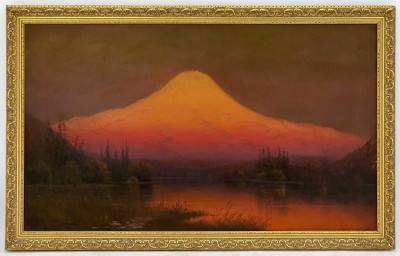 James Everett Stuart - Sunset Glow- Mt. Tacoma