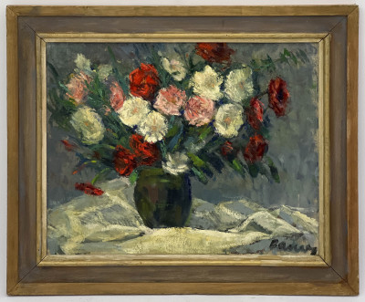 Albert Bela Bauer - Still Life with Roses