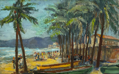Albert Bela Bauer - Tropical Landscape
