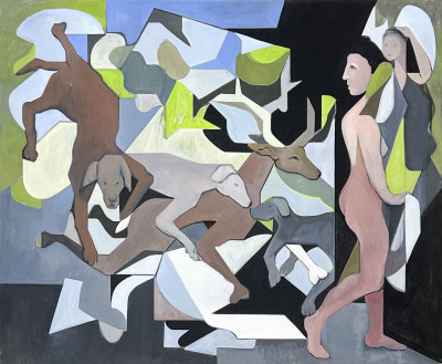 Image for Lot Leonard Alberts - Untitled (Figures and Animals)