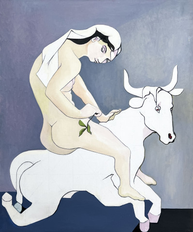 Image for Lot Leonard Alberts - Europa and Bull (White)