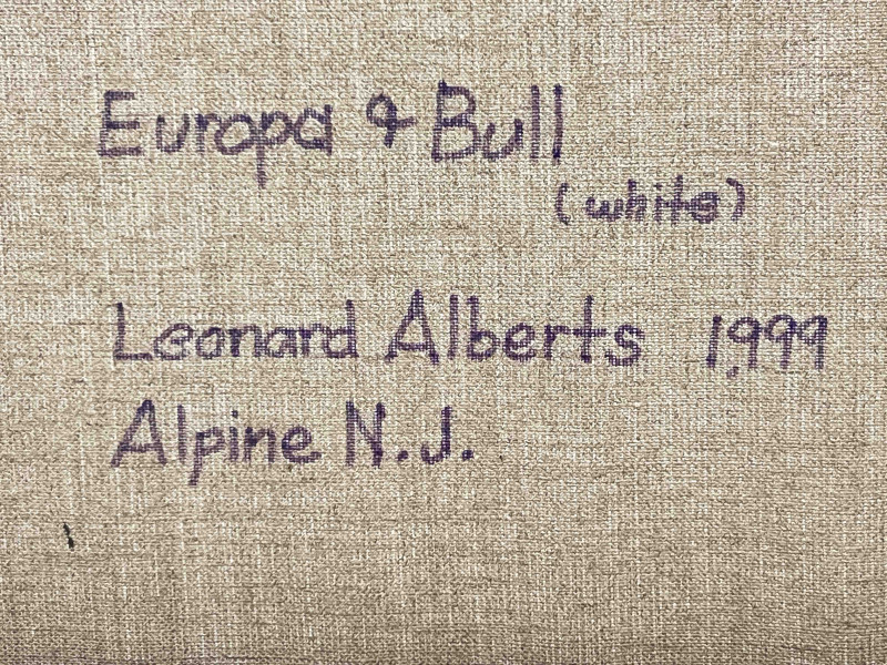 Leonard Alberts - Europa and Bull (White)