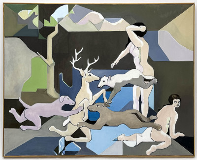 Leonard Alberts - Untitled (Animals and Figures)