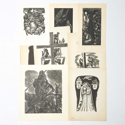Image for Lot Fritz Eichenberg - Woodblocks, Group of 12