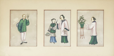 Chinese Watercolors, Group of 6