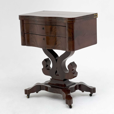 Image for Lot Empire Mahogany Fliptop Game Table