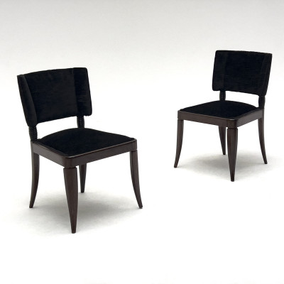 Image for Lot Neoclassical Side Chairs, Pair