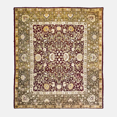 Image for Lot Antique Agra Rug