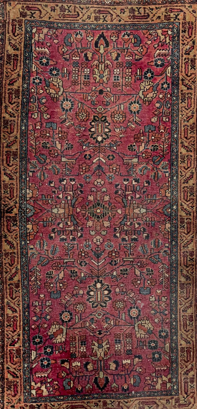 Image for Lot Red Persian Heriz Carpet