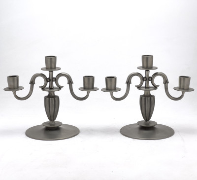 Edvin Ollers - Candlesticks, Pair