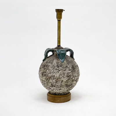 Image for Lot Mid-Century Organic Form Ceramic Lamp