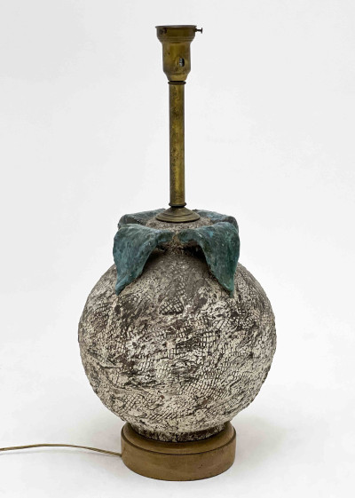 Mid-Century Organic Form Ceramic Lamp