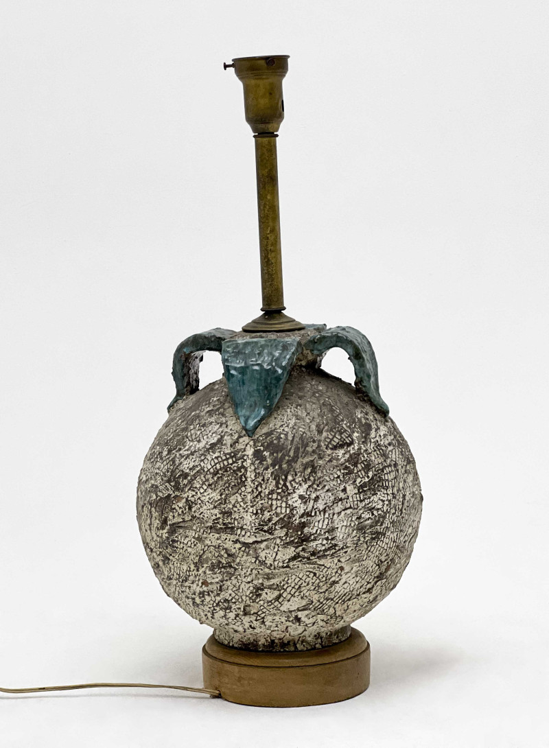 Mid-Century Organic Form Ceramic Lamp