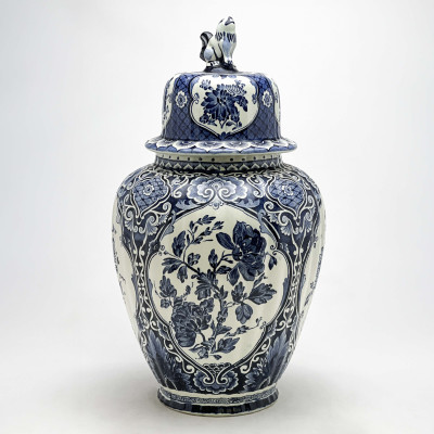 Image for Lot Royal Boch - Delft Blue and White Jar