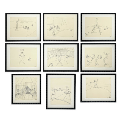 Image for Lot Alexander Calder - 9 prints from Calder’s Circus