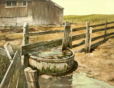 Image for Lot Ian Thomson - Water Trough and Barn