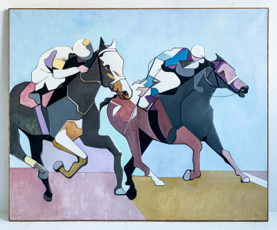 Leonard Alberts - Untitled (Racehorses)