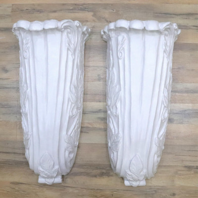 Image for Lot Pair of Serge Roche Style Large Wall Sconces