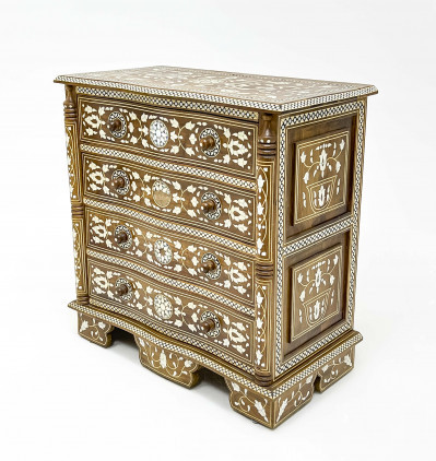 Syrian Style Mother-of-Pearl Inlaid Chest of Drawers