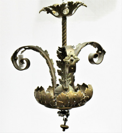 Louis XVI Style Brass Ceiling Fixture