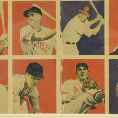 Image 4 of lot 1949 Bowman Baseball Card Uncut Sheet