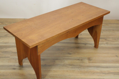 Image 5 of lot 2 Shaker Style Cherry Tables & Bench