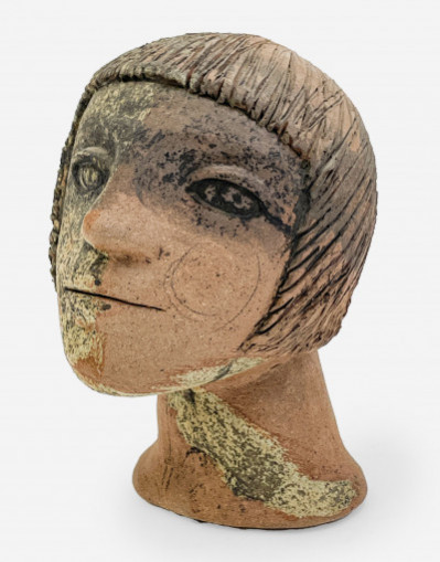 Image for Lot Reina Herrera (attributed) - Ceramic Portrait of a Woman