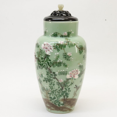 Image for Lot Celadon Porcelain Vase