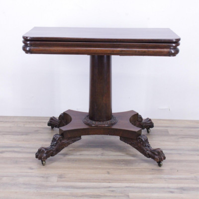 Image for Lot Classical Mahogany Games Table, 19th C.