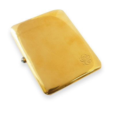 18k Yellow Gold Cigarette Case