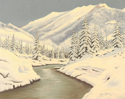 Image for Lot Gale Walton, Winter Scene, 1964, O/M