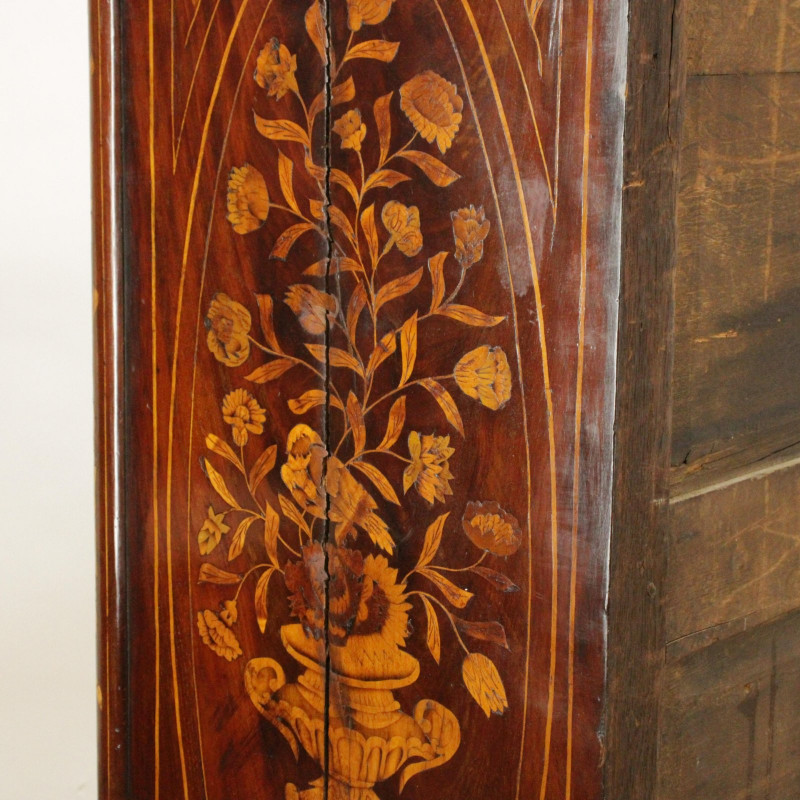 Image 8 of lot 19th C. Dutch Marquetry Tall Chest