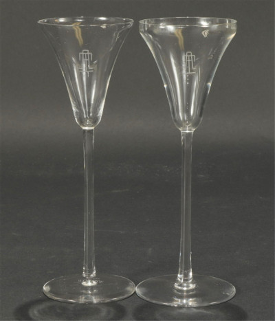Image for Lot Set of 36 R. Lalique Sevres Cordial Glasses