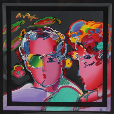 Image for Lot Peter Max - Zero in Love - mixed media