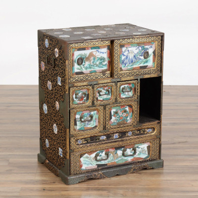 Image for Lot 19th C. Japanese Meiji Period Chest of Drawers