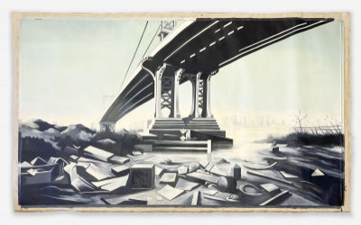 Lowell Nesbitt - Manhattan Bridge II